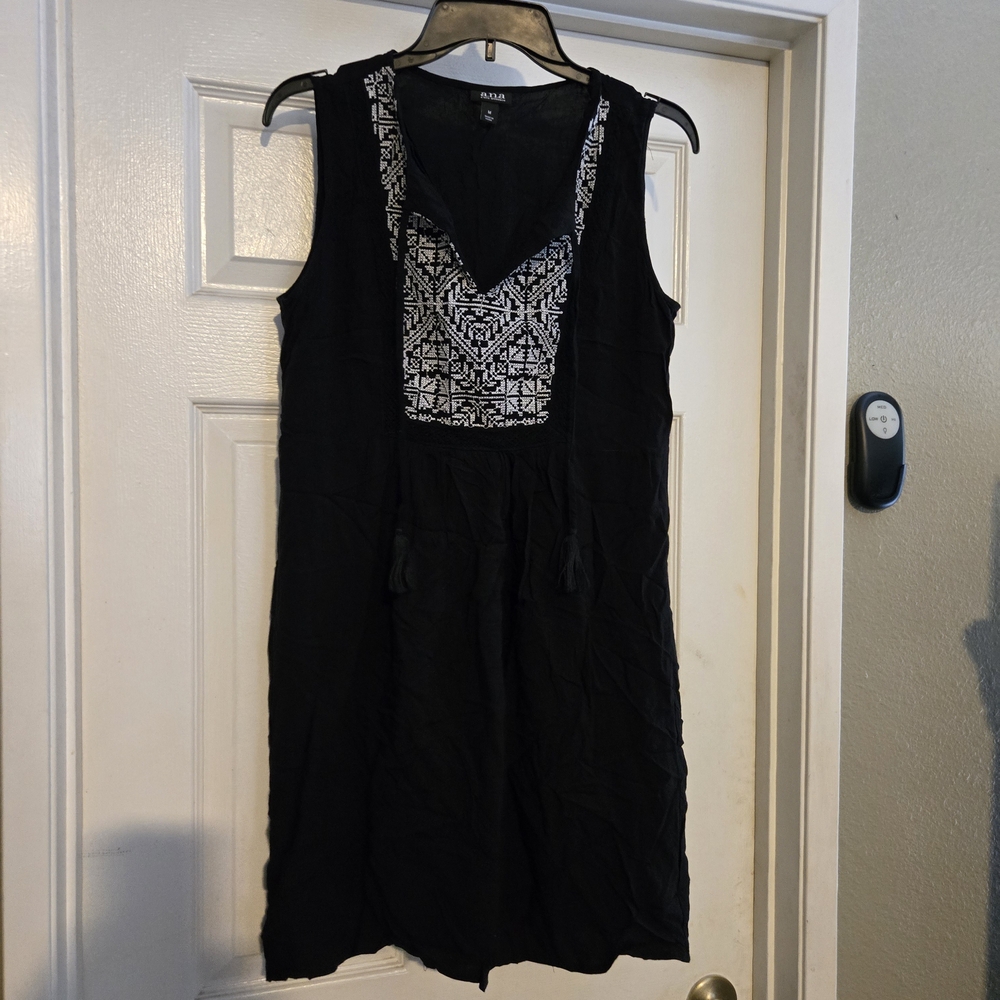 a.n.a Black and White Dress